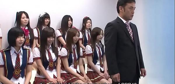  Japanese schoolgirls do some naughty stuff during the idol competition